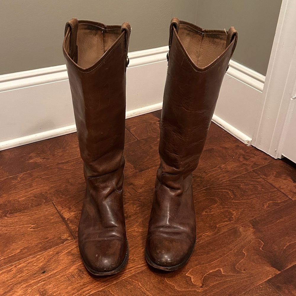 Frye Tan Leather Boots